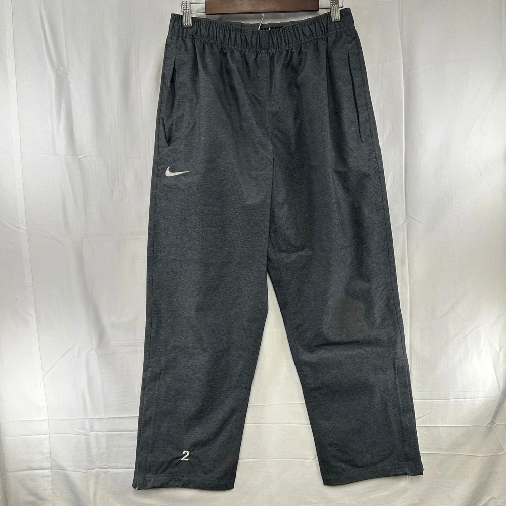 Nike Storm-FIT Golf Pants Mens Medium Gray Zippered Hem 535636 Waterproof